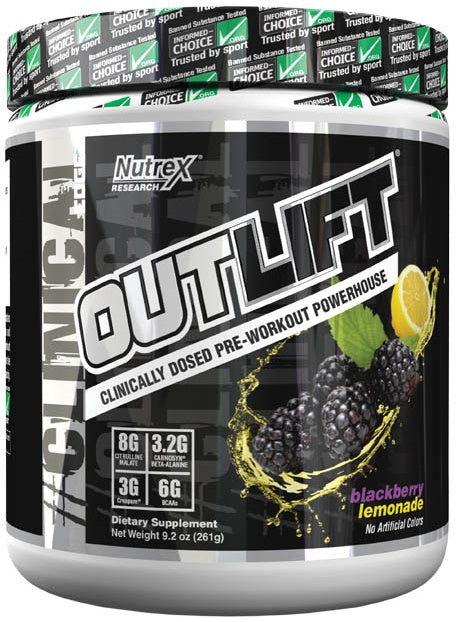 Nutrex OutLift, Miami Vice - 252 grams | High-Quality Pre & Post Workout | MySupplementShop.co.uk