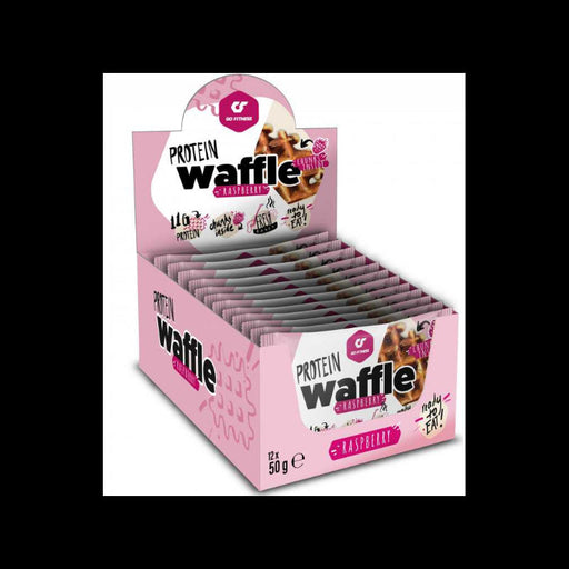 Go Fitness Protein Waffle 12x50g Raspberry Flavour - Sports Supplements at MySupplementShop by Go