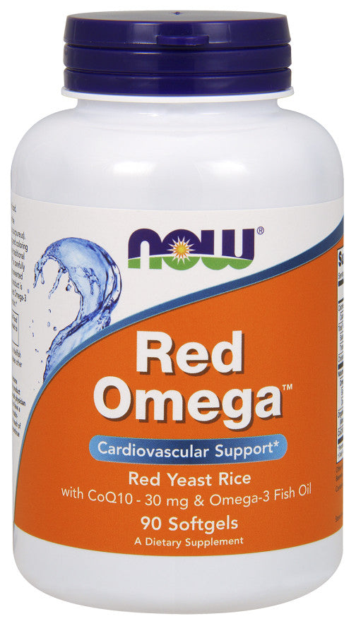 NOW Foods Red Omega (Red Yeast Rice) - 90 softgels | High-Quality Omegas, EFAs, CLA, Oils | MySupplementShop.co.uk