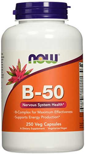 NOW Foods Vitamin B-50 - 250 vcaps | High-Quality Vitamins & Minerals | MySupplementShop.co.uk