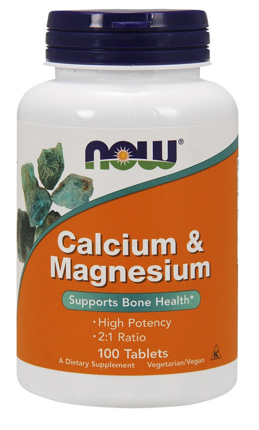 NOW Foods Calcium & Magnesium - 100 tablets - Vitamins & Minerals at MySupplementShop by NOW Foods