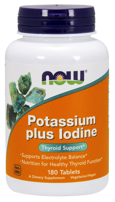 NOW Foods Potassium plus Iodine - 180 tabs - Vitamins & Minerals at MySupplementShop by NOW Foods