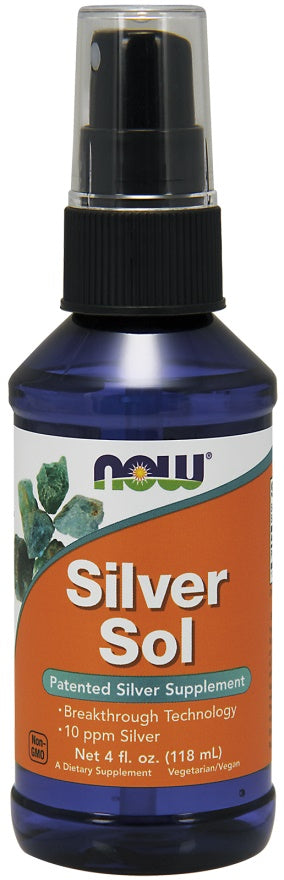 NOW Foods Silver Sol - 118 ml. | High-Quality Vitamins & Minerals | MySupplementShop.co.uk