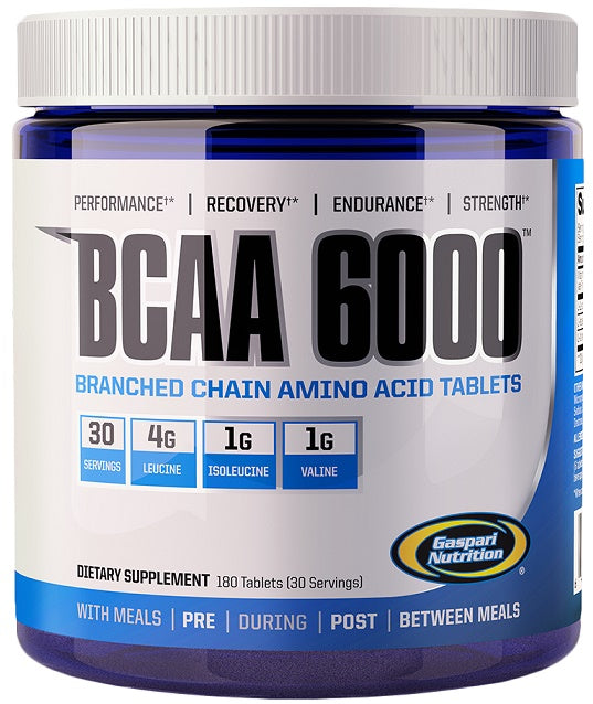 Gaspari Nutrition BCAA 6000 - 180 tablets - Default Title - Amino Acids and BCAAs at MySupplementShop by Gaspari Nutrition