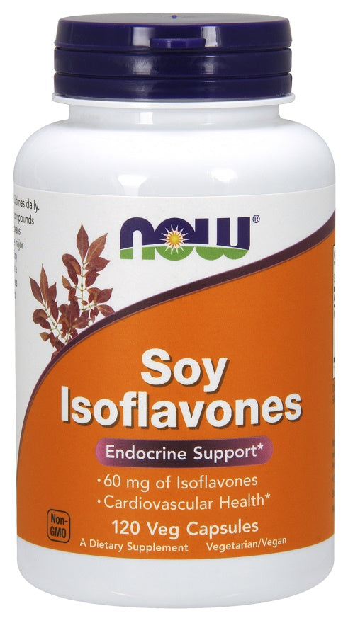 NOW Foods Soy Isoflavones - 120 vcaps | High-Quality Health and Wellbeing | MySupplementShop.co.uk