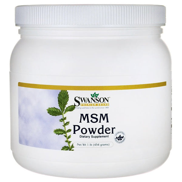 Swanson MSM Methylsulfonylmethane, Powder - 454g | High-Quality Joint Support | MySupplementShop.co.uk