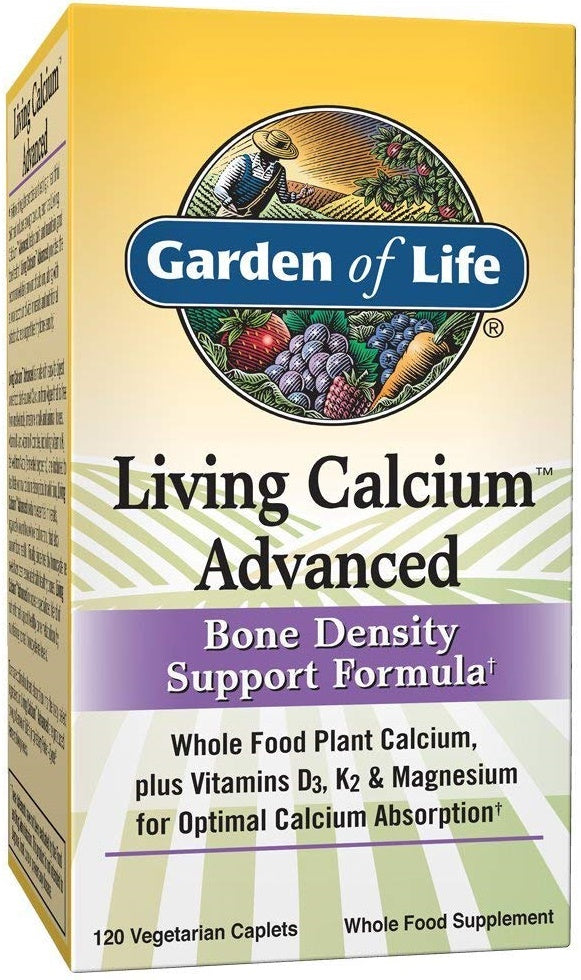 Garden of Life Living Calcium Advanced - 120 vegetarian caplets | High-Quality Vitamins & Minerals | MySupplementShop.co.uk