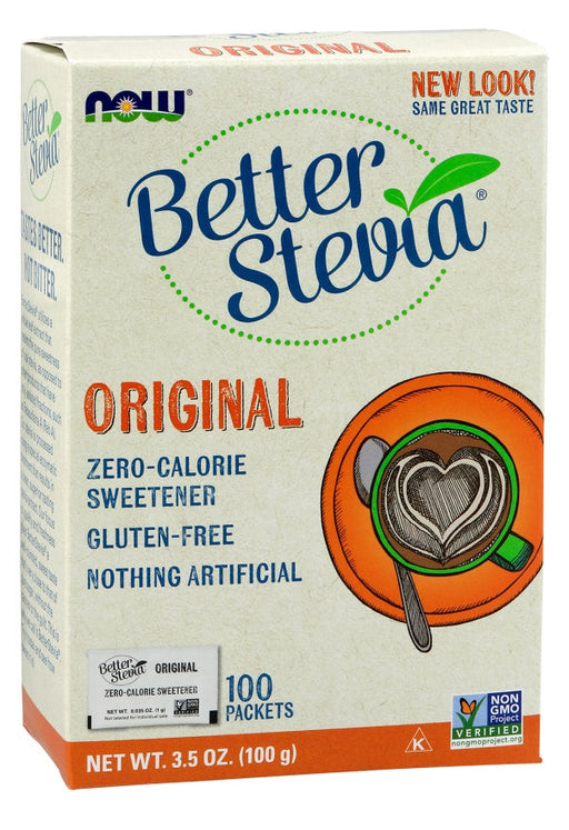 NOW Foods Better Stevia Packets, Original - 100 packets - Health Foods at MySupplementShop by NOW Foods