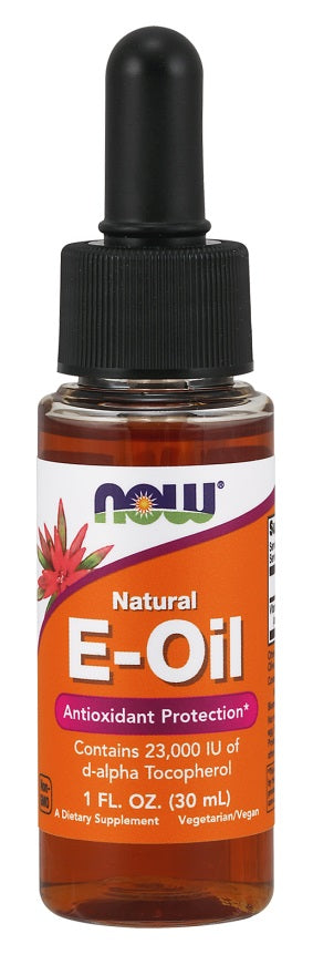 NOW Foods Vitamin E-Oil, Natural Liquid - 30 ml. | High-Quality Health and Wellbeing | MySupplementShop.co.uk