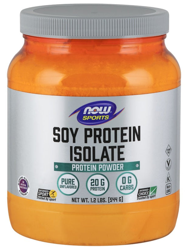NOW Foods Soy Protein Isolate, Unflavored - 544g | High-Quality Protein | MySupplementShop.co.uk