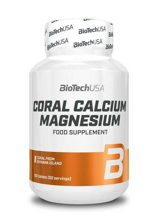 BioTechUSA Coral Calcium Magnesium - 100 tablets | High-Quality Vitamins & Minerals | MySupplementShop.co.uk