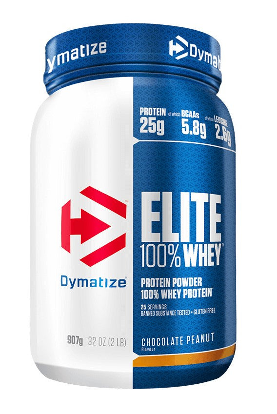 Dymatize Elite 100% Whey Protein, Chocolate Peanut - 907 grams | High-Quality Protein | MySupplementShop.co.uk