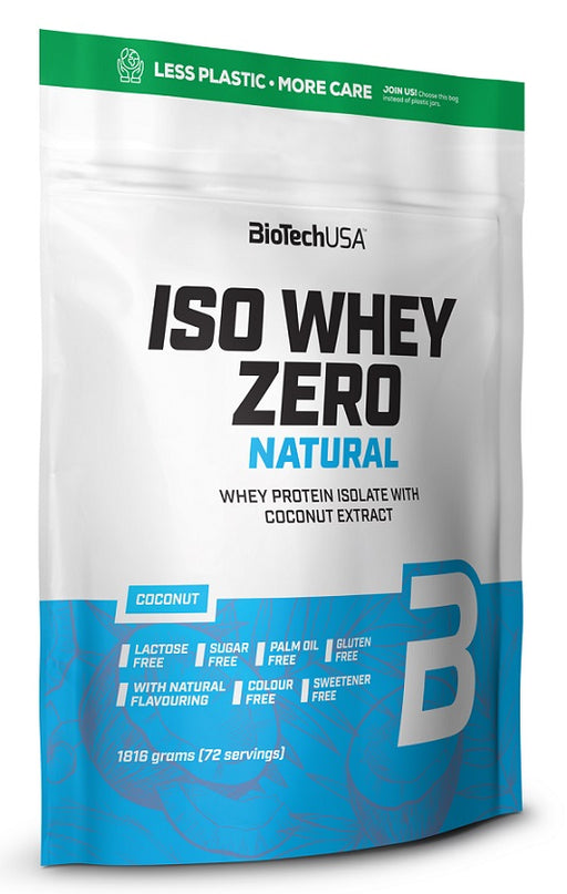 BioTechUSA Iso Whey Zero Natural, Coconut - 1816 grams | High-Quality Protein | MySupplementShop.co.uk