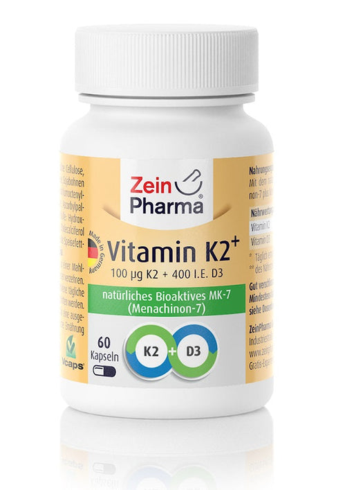 Zein Pharma Vitamin K2+ Menachinon-7, 100mcg - 60 caps | High-Quality Vitamins & Minerals | MySupplementShop.co.uk