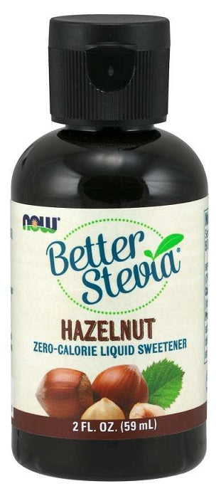 NOW Foods Better Stevia Liquid, Hazelnut - 59 ml. - Health Foods at MySupplementShop by NOW Foods