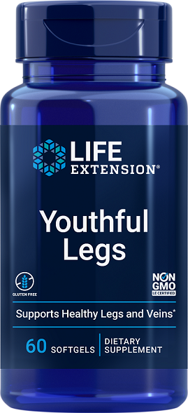 Life Extension Youthful Legs - 60 softgels | High-Quality Health and Wellbeing | MySupplementShop.co.uk