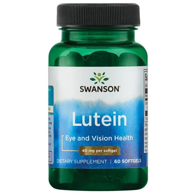 Swanson Lutein, 40mg - 60 softgels | High-Quality Sports Supplements | MySupplementShop.co.uk
