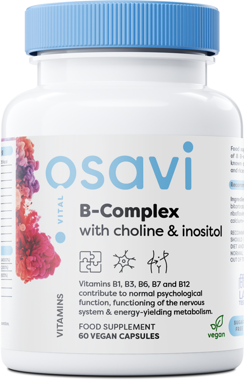Osavi B-Complex with Choline & Inositol - 60 vegan caps | High-Quality Sports Supplements | MySupplementShop.co.uk