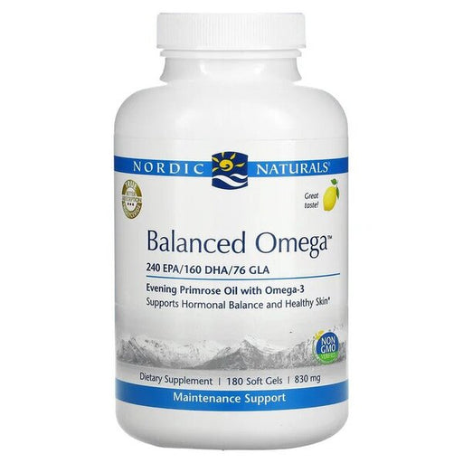 Nordic Naturals Balanced Omega, Lemon - 180 softgels - Default Title - Health and Wellbeing at MySupplementShop by Nordic Naturals