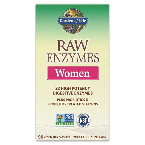 Garden of Life Raw Enzymes Women - 90 vcaps | High-Quality Vitamins & Minerals | MySupplementShop.co.uk