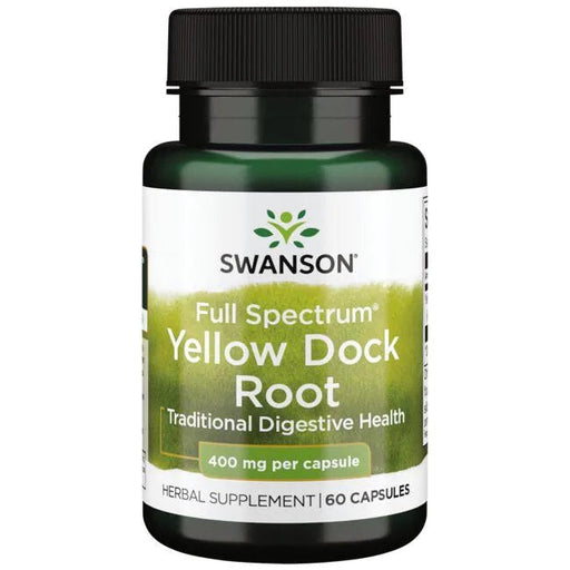 Swanson Full Spectrum Yellow Dock Root, 400mg - 60 caps | High-Quality Health and Wellbeing | MySupplementShop.co.uk