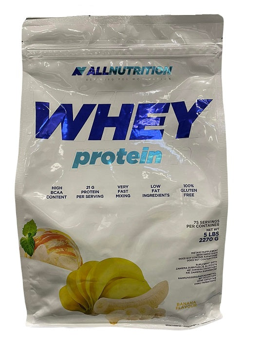 Allnutrition Whey Protein, Banana - 2270 grams | High-Quality Protein | MySupplementShop.co.uk