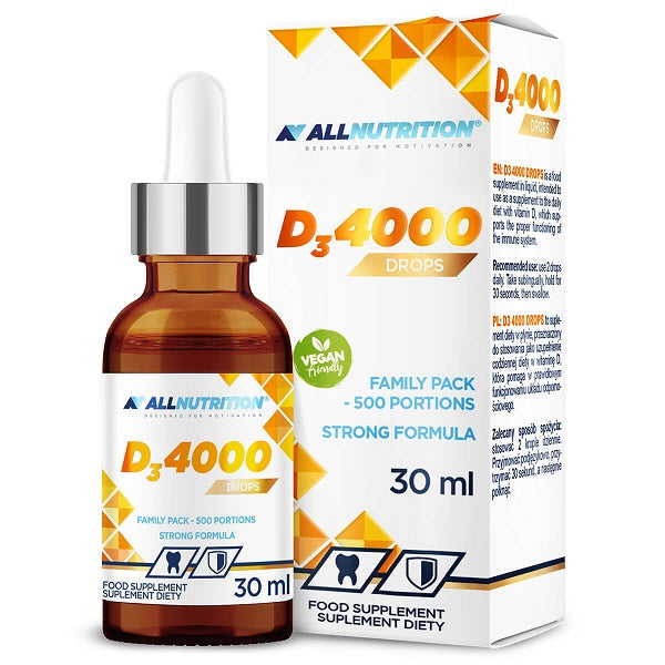 Allnutrition Vit D3 4000 Drops - 30 ml. | High-Quality Vitamins & Minerals | MySupplementShop.co.uk