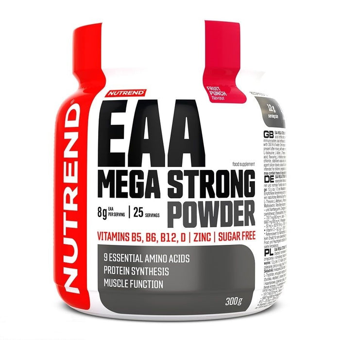 Nutrend EAA Mega Strong Powder Fruit Punch  300g - Amino Acids and BCAAs at MySupplementShop by Nutrend