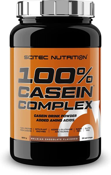 100% Casein Complex, Belgian Chocolate (EAN 5999100032088) - 920g by SciTec at MYSUPPLEMENTSHOP.co.uk